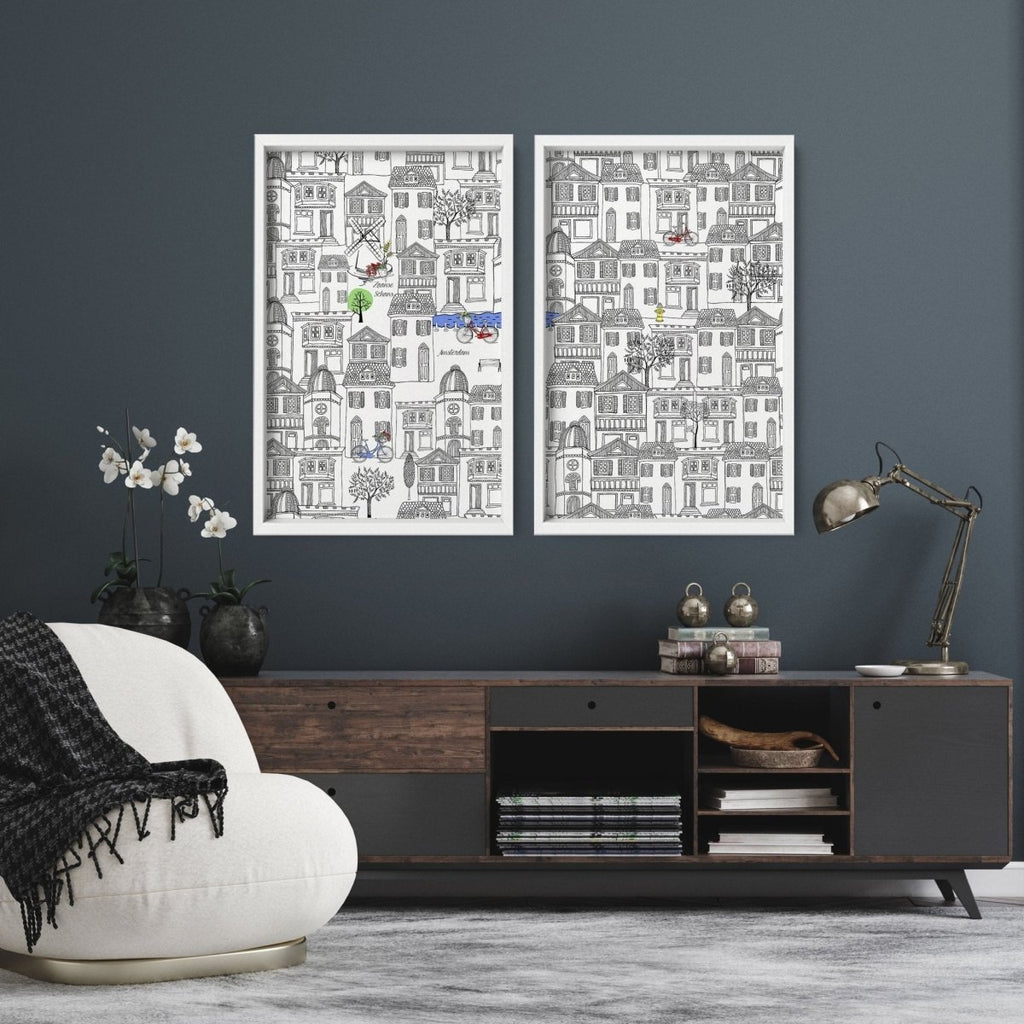 Amsterdam posters | Set of 2 travel wall art - Joe’s Haven