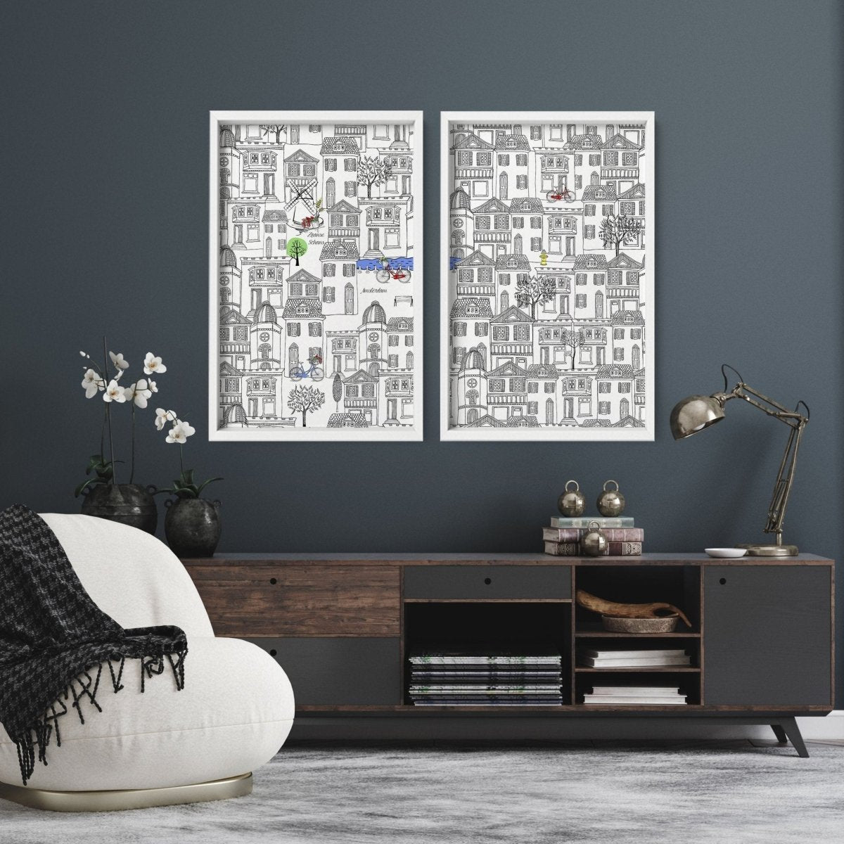 Amsterdam posters | Set of 2 travel wall art - Joe’s Haven