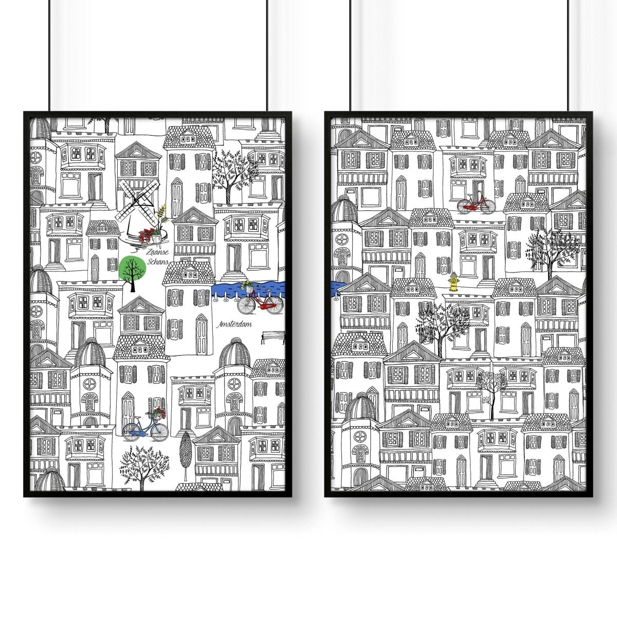 Amsterdam posters | Set of 2 travel wall art - Joe’s Haven