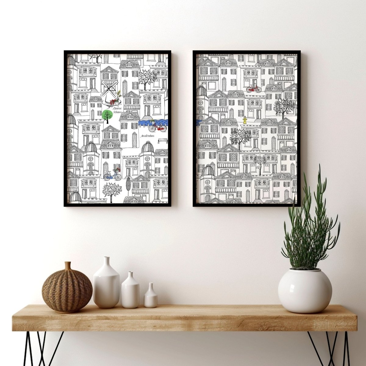 Amsterdam posters | Set of 2 travel wall art - Joe’s Haven