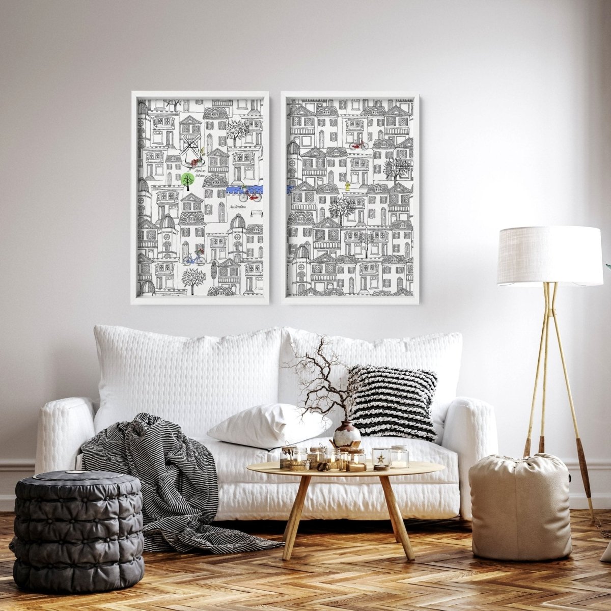 Amsterdam posters | Set of 2 travel wall art - Joe’s Haven