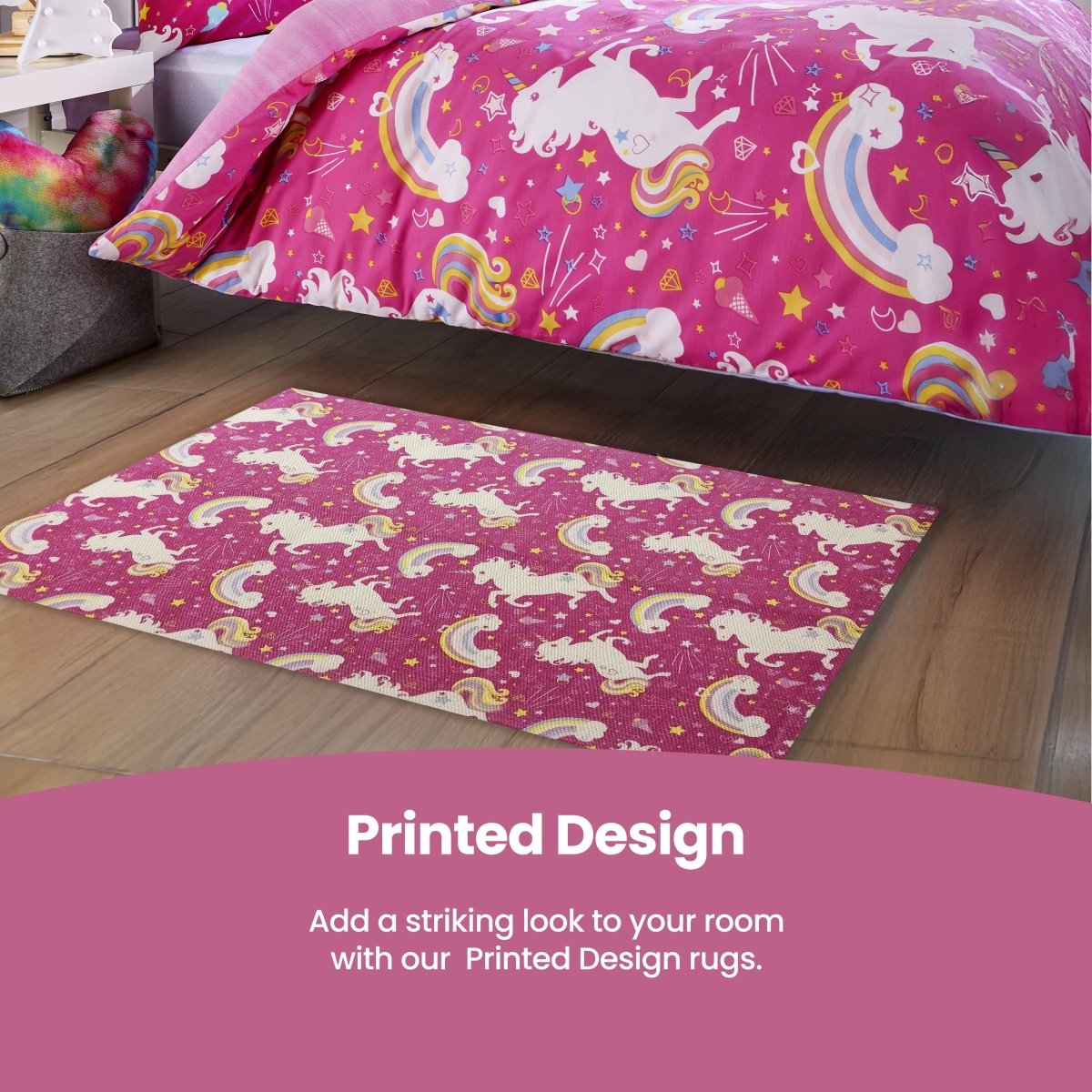 Animal Printed Rug Unicorn Modern Non - Slip Soft Durable Floor Rug - Joe’s Haven