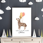 Animal theme for nursery decor Zebra wall art print - Joe’s Haven
