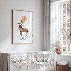 Animal theme for nursery decor Zebra wall art print - Joe’s Haven