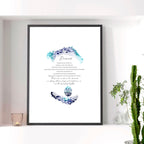 April Diamond Birthstone wall art print - Joe’s Haven