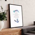 April Diamond Birthstone wall art print - Joe’s Haven