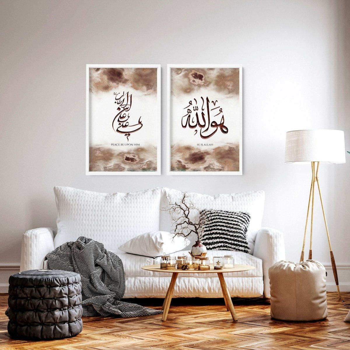 Arabic calligraphy wall art | Set of 2 wall art prints - Joe’s Haven
