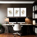 Art for an office wall | set of 3 wall art prints - Joe’s Haven