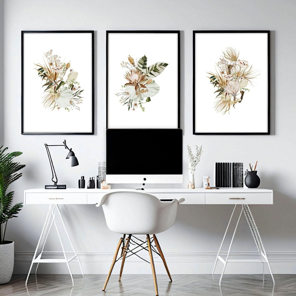 Art for an office wall | set of 3 wall art prints - Joe’s Haven