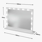 Audrey Hollywood Mirror White 100x80cm