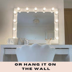 Audrey Hollywood Mirror White 100x80cm