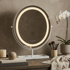Aurelia LED Vanity Mirror White & Marble