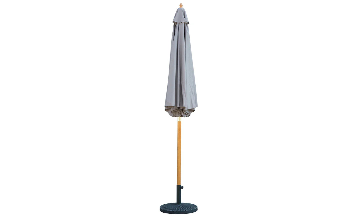 Bali Grey Wooden Parasol 2.85m