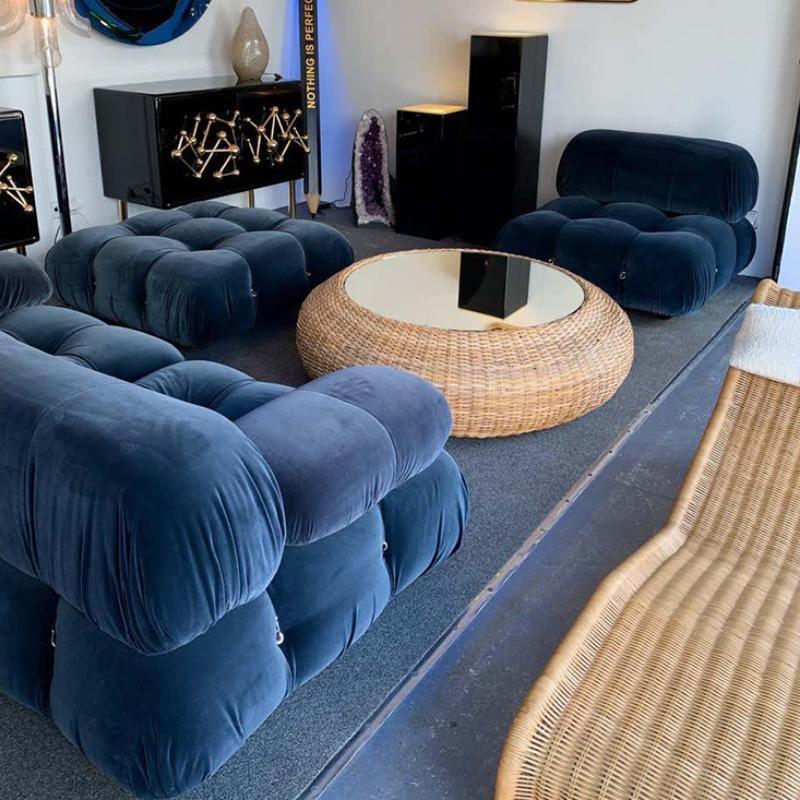 B&B Italia Camaleonda Style Sofa, Three Seater Sofa, Modular Sofa, Velvet - Joe’s Haven