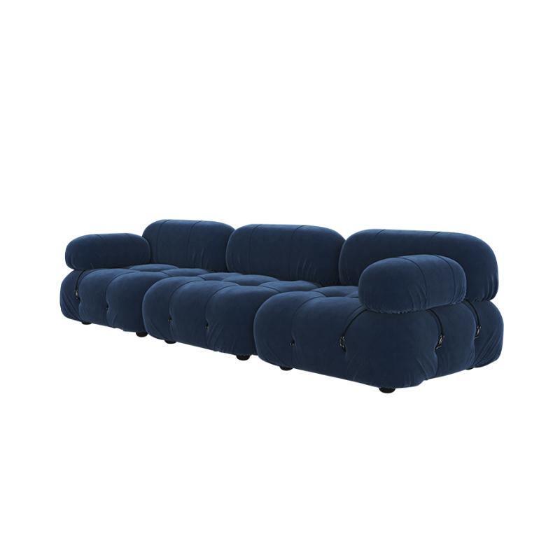B&B Italia Camaleonda Style Sofa, Three Seater Sofa, Modular Sofa, Velvet - Joe’s Haven