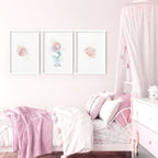 Bedroom Mermaid Decorations | Set of 3 wall art prints - Joe’s Haven