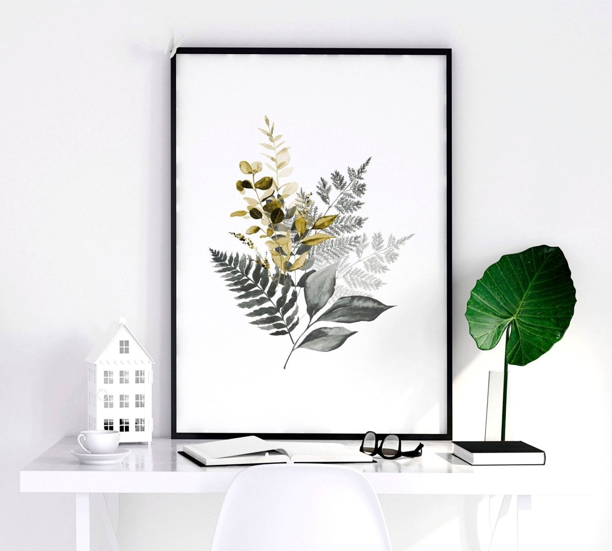 Grey paintings for bedroom | set of 3 wall art prints - Joe’s Haven