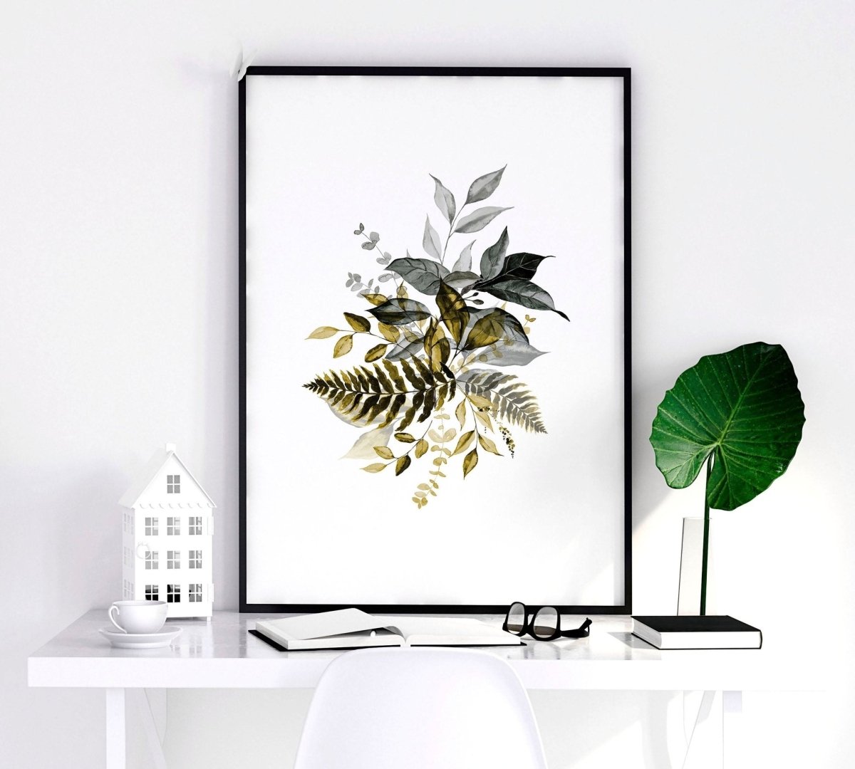 Grey paintings for bedroom | set of 3 wall art prints - Joe’s Haven