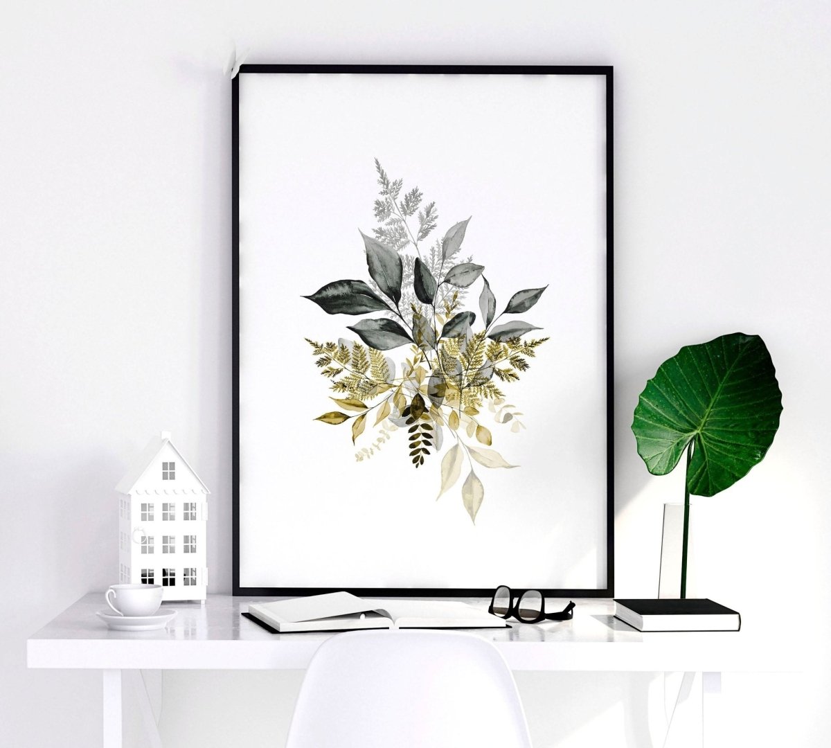 Grey paintings for bedroom | set of 3 wall art prints - Joe’s Haven