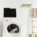 Belmont Viscose Stripe Black Towels 100% Cotton 10 Piece Bale Set, 4 Hand Towel & 12 Face Cloths - Joe’s Haven