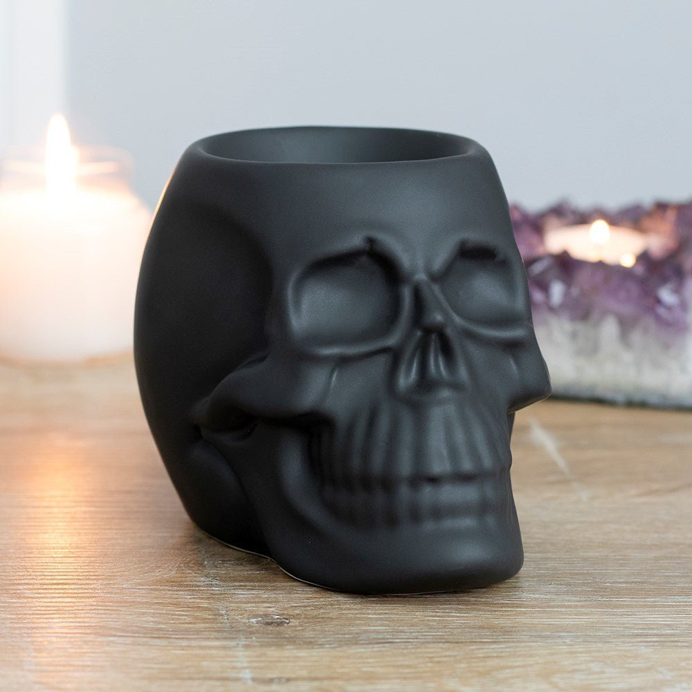Black Skull Oil Burner - Joe’s Haven