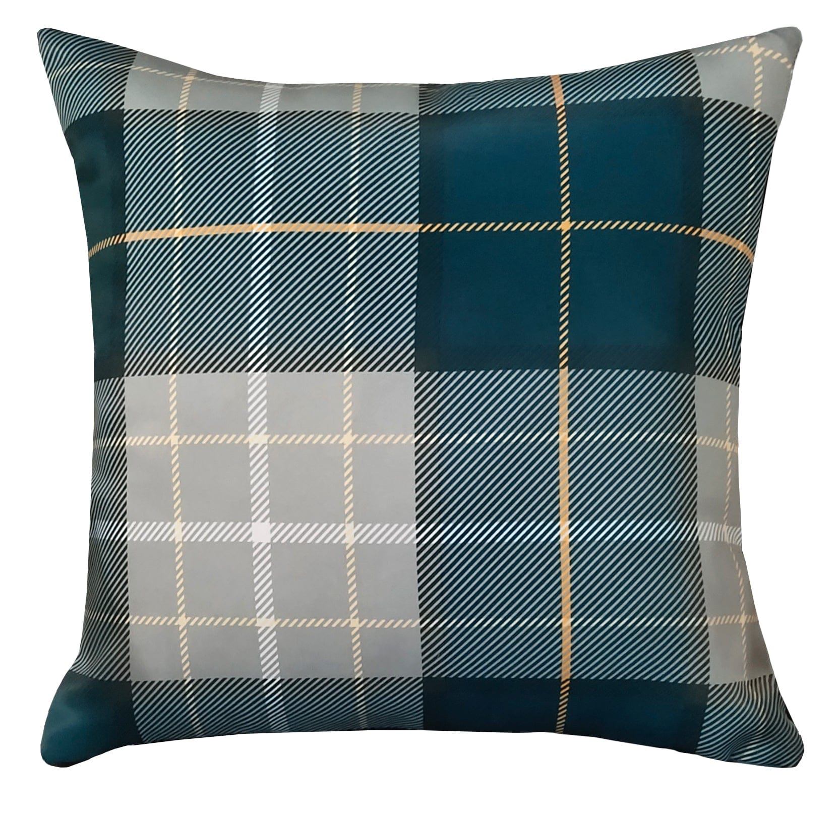 Blackout Thermal Curtains with Check and Marble Design