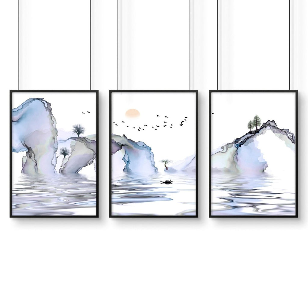 Japan art work | set of 3 framed wall art - Joe’s Haven