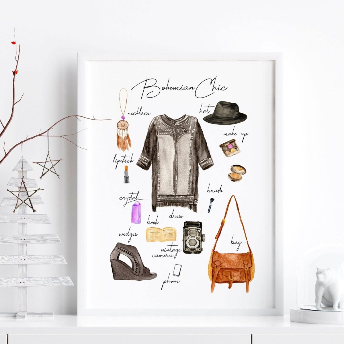 Boho style home decoration | Fashion Wall Art Print - Joe’s Haven