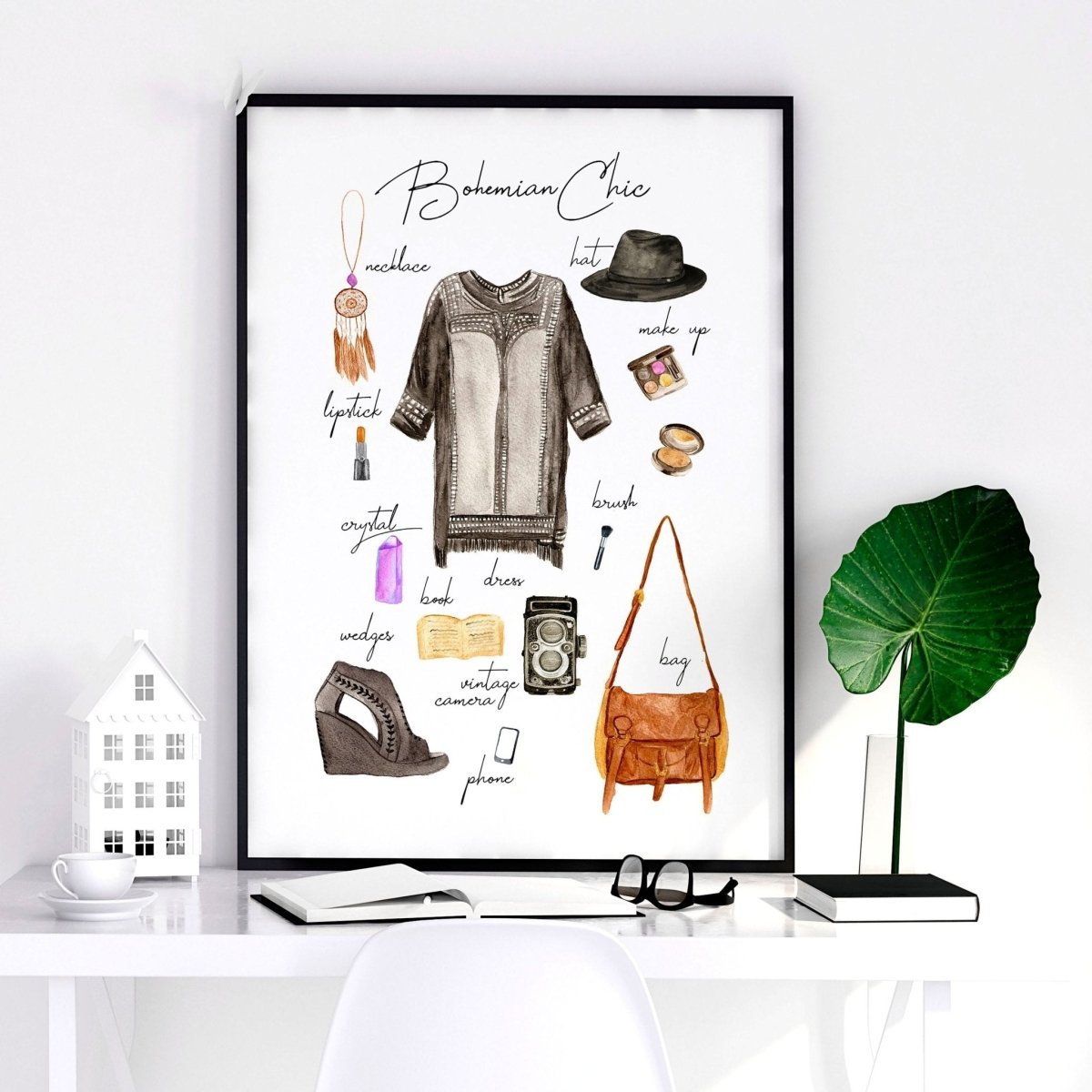 Boho style home decoration | Fashion Wall Art Print - Joe’s Haven