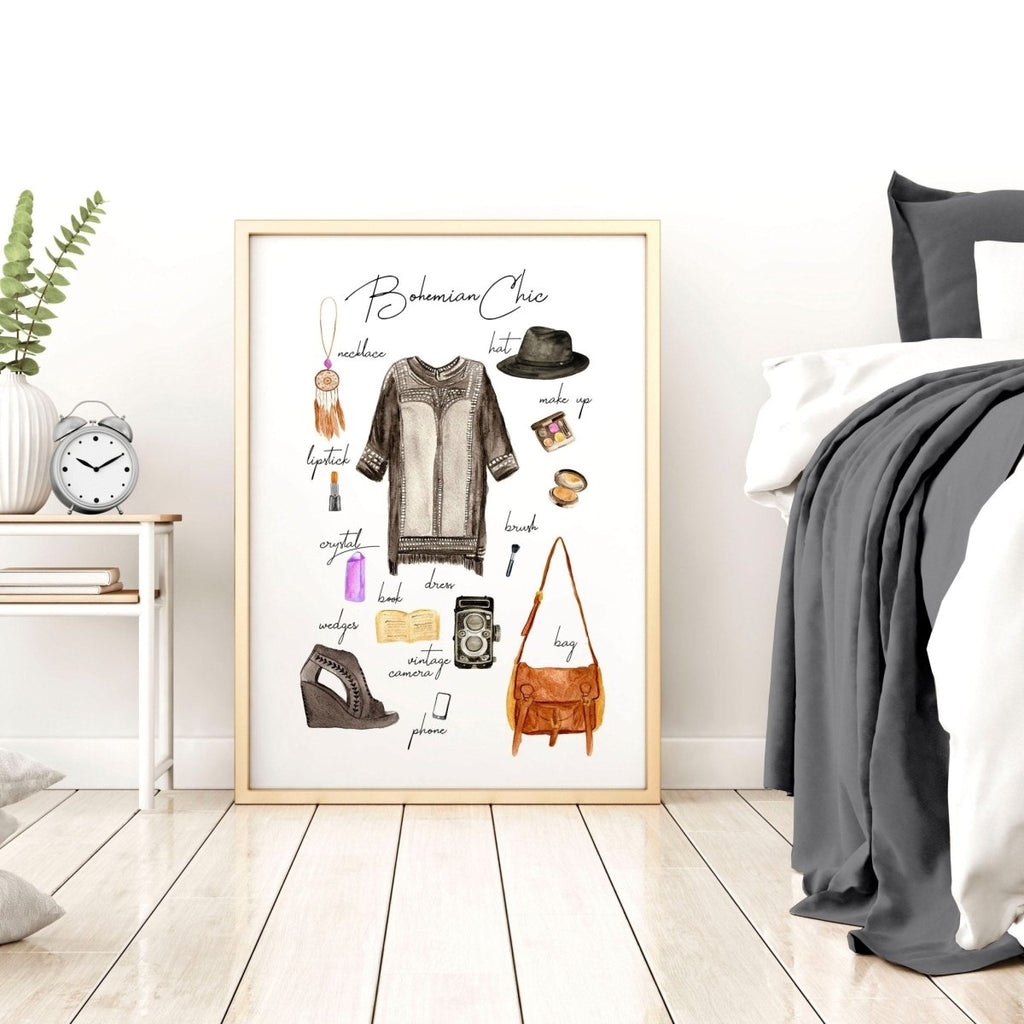 Boho style home decoration | Fashion Wall Art Print - Joe’s Haven