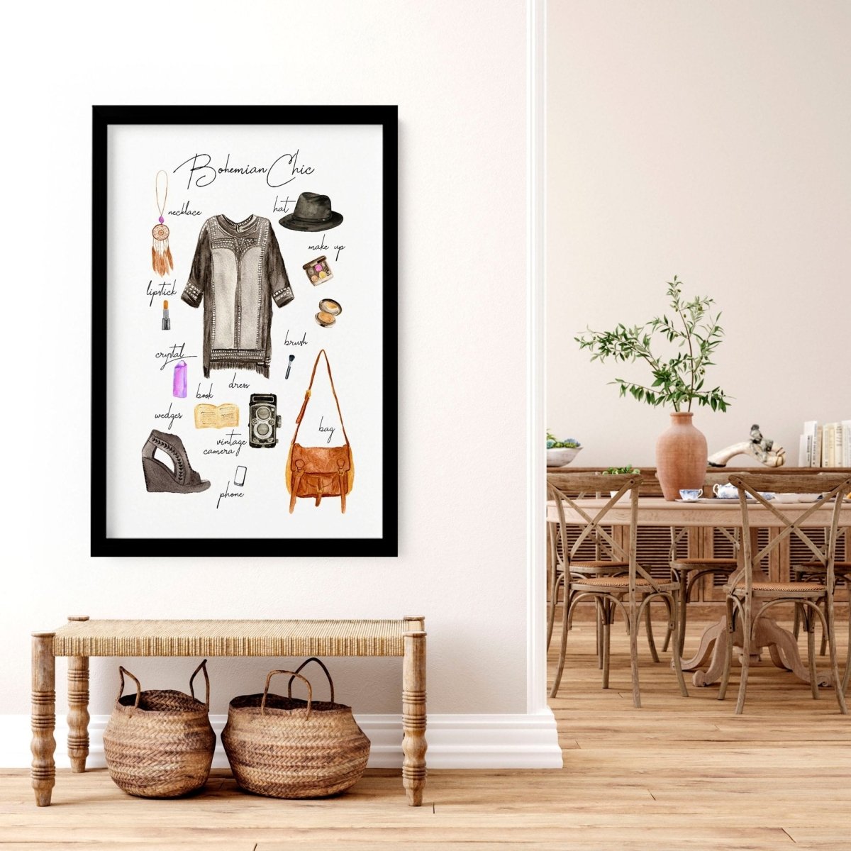 Boho style home decoration | Fashion Wall Art Print - Joe’s Haven
