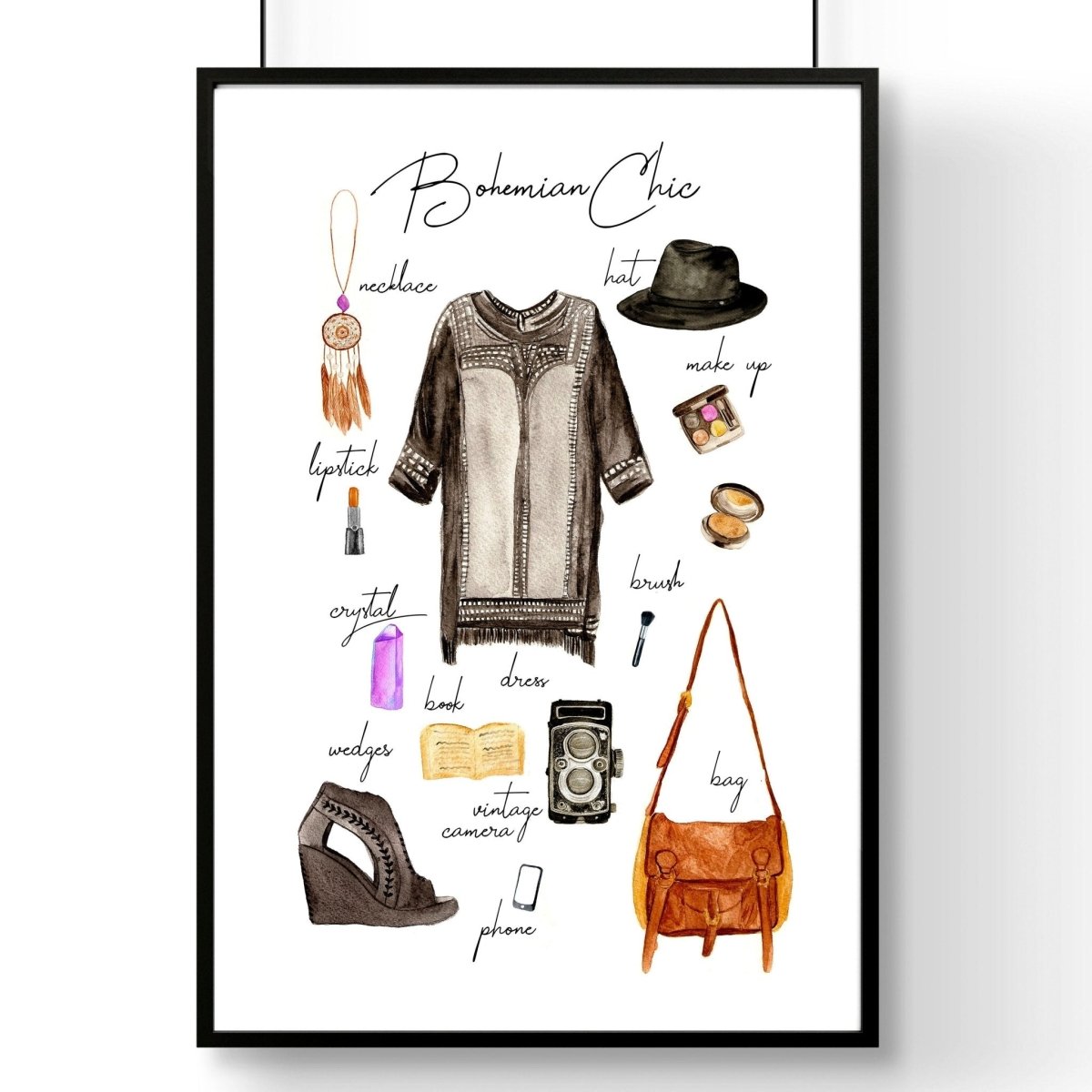 Boho style home decoration | Fashion Wall Art Print - Joe’s Haven