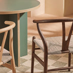Gupta Dining Chair, Solid Wood & Rattan, Oak - Joe’s Haven