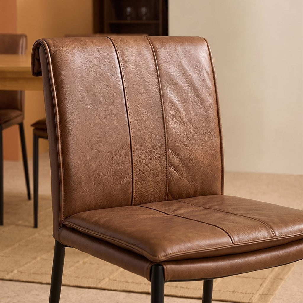 D'Amato Dining Chair, Leather - Joe’s Haven