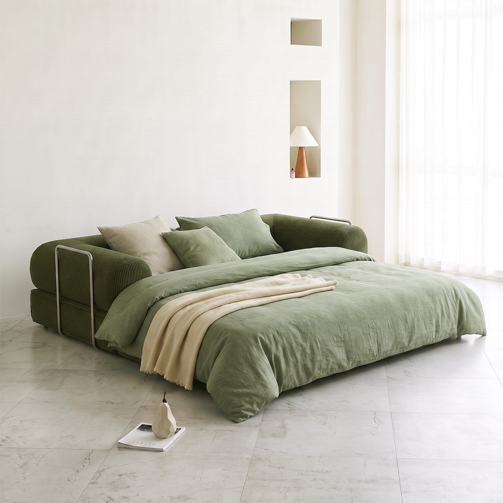 Van Buren Foldable Lazy Sofa Bed, Corduroy - Joe’s Haven