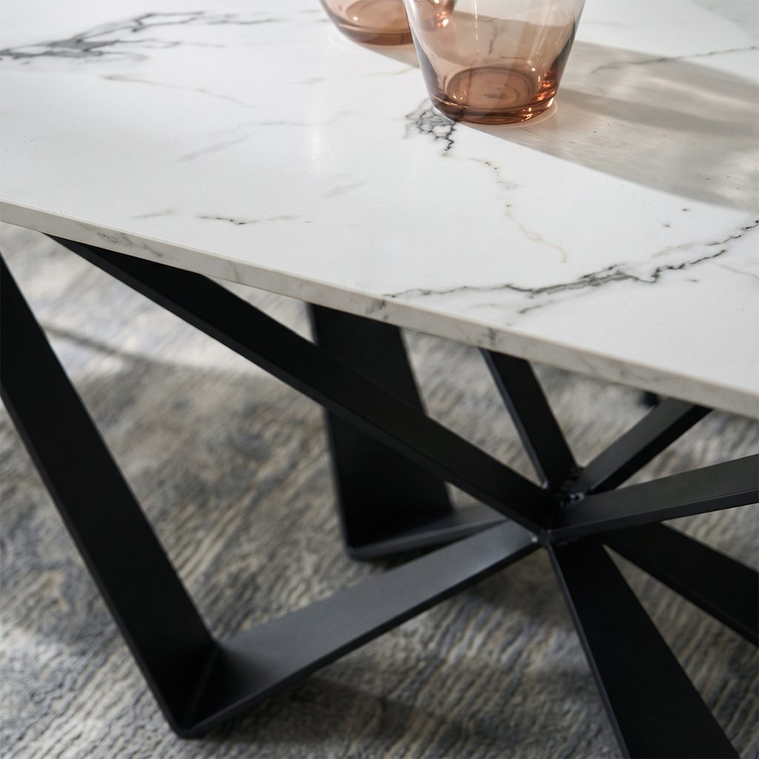 Helix Dining Table Set, Sintered Stone - Joe’s Haven