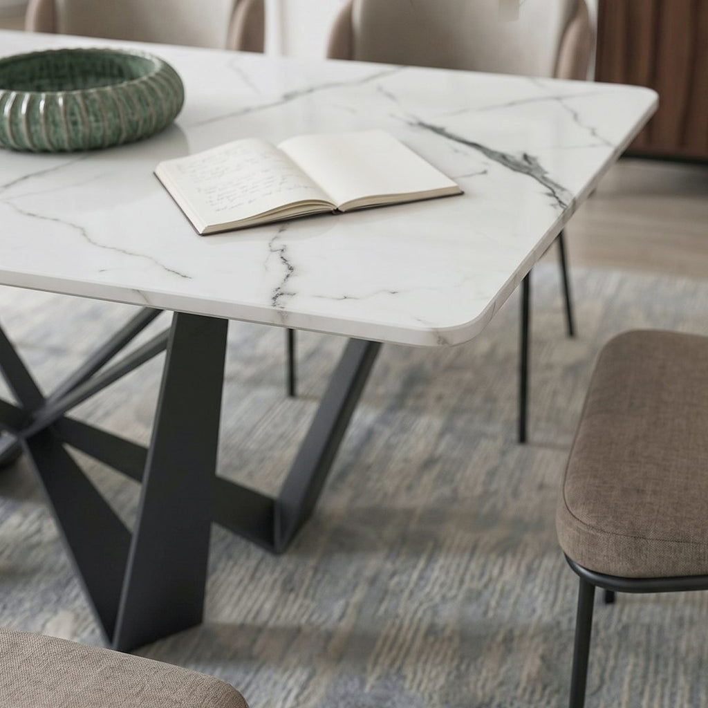 Helix Dining Table Set, Sintered Stone - Joe’s Haven