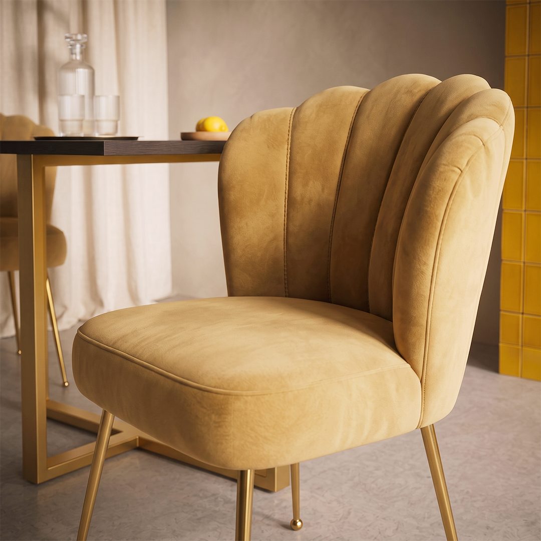 R3 Shell Dining Chair, Velvet - Joe’s Haven
