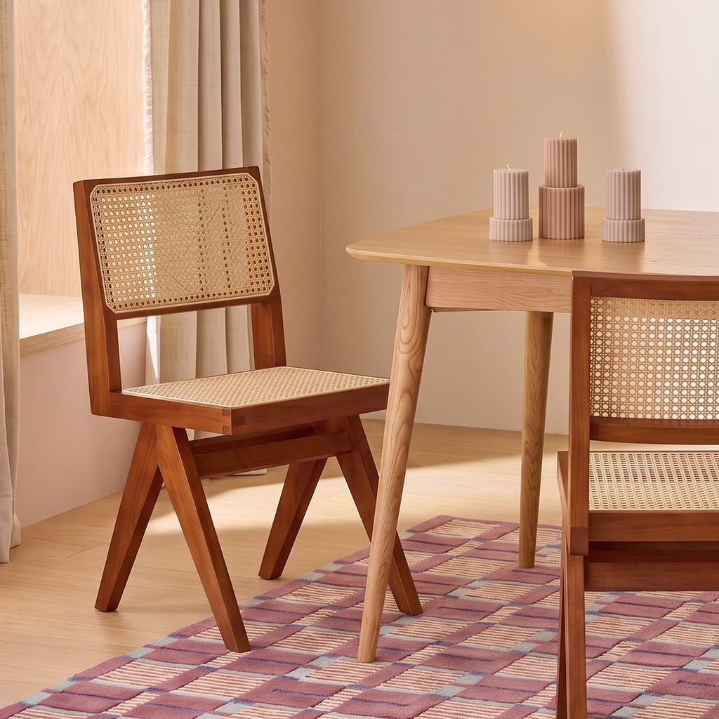 Caribbean Rattan Dining Chair, Oak - Joe’s Haven