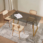 Hans Style Rattan Dining Chair, Light Oak - Joe’s Haven