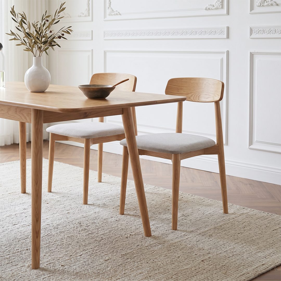 Delicia Extendable Dining Table, Ash - Joe’s Haven