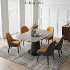 Lessie Round Extendable Dining Table, Sintered Stone - Joe’s Haven