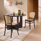 Vanesa Rattan Dining Chair, Oak - Joe’s Haven