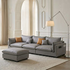 G918 Amos Three Seater Sofa Corner, Leathaire - Joe’s Haven