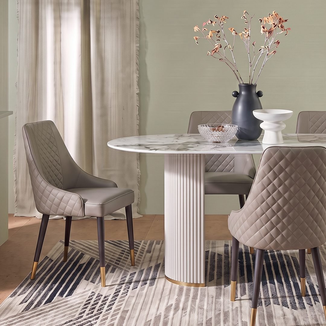 Costanza Matching Dining Chairs, Grey - Joe’s Haven