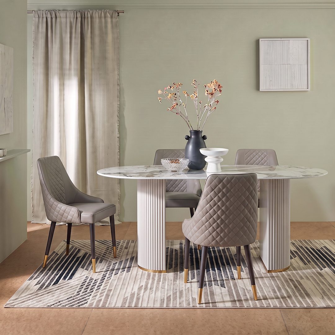 Costanza Matching Dining Chairs, Grey - Joe’s Haven