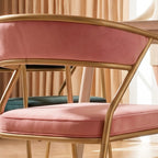 Dwight Dining Chair, Gold Frame - Joe’s Haven