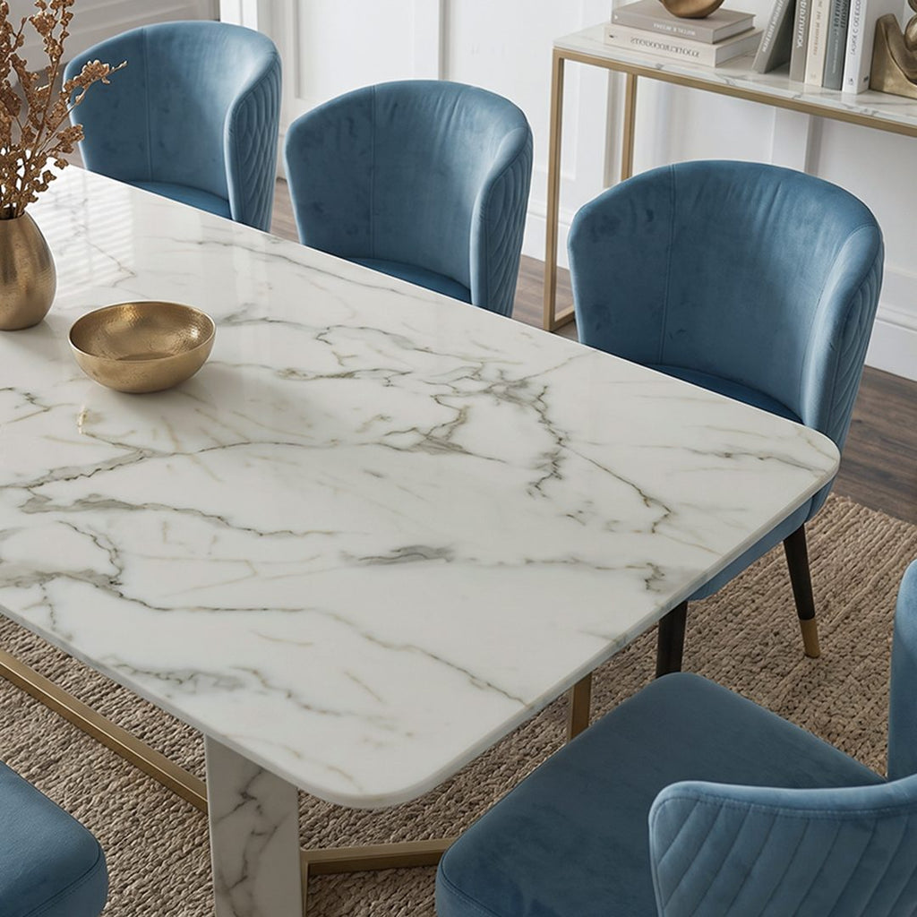 FenX Dining Table, Dining Table, Sintered Stone And Gold - Joe’s Haven