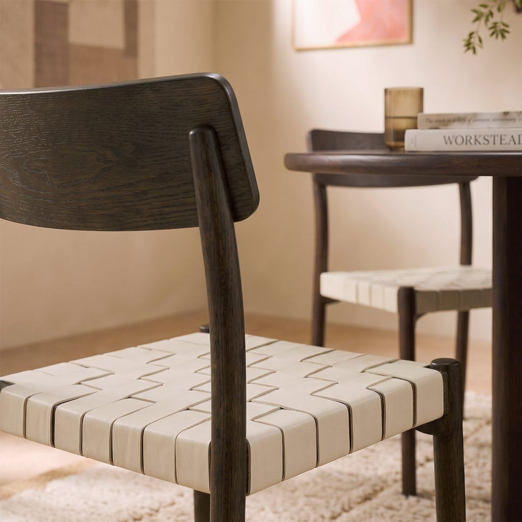 Eden Dining Chair, Black, Solid Wood & Linen - Joe’s Haven