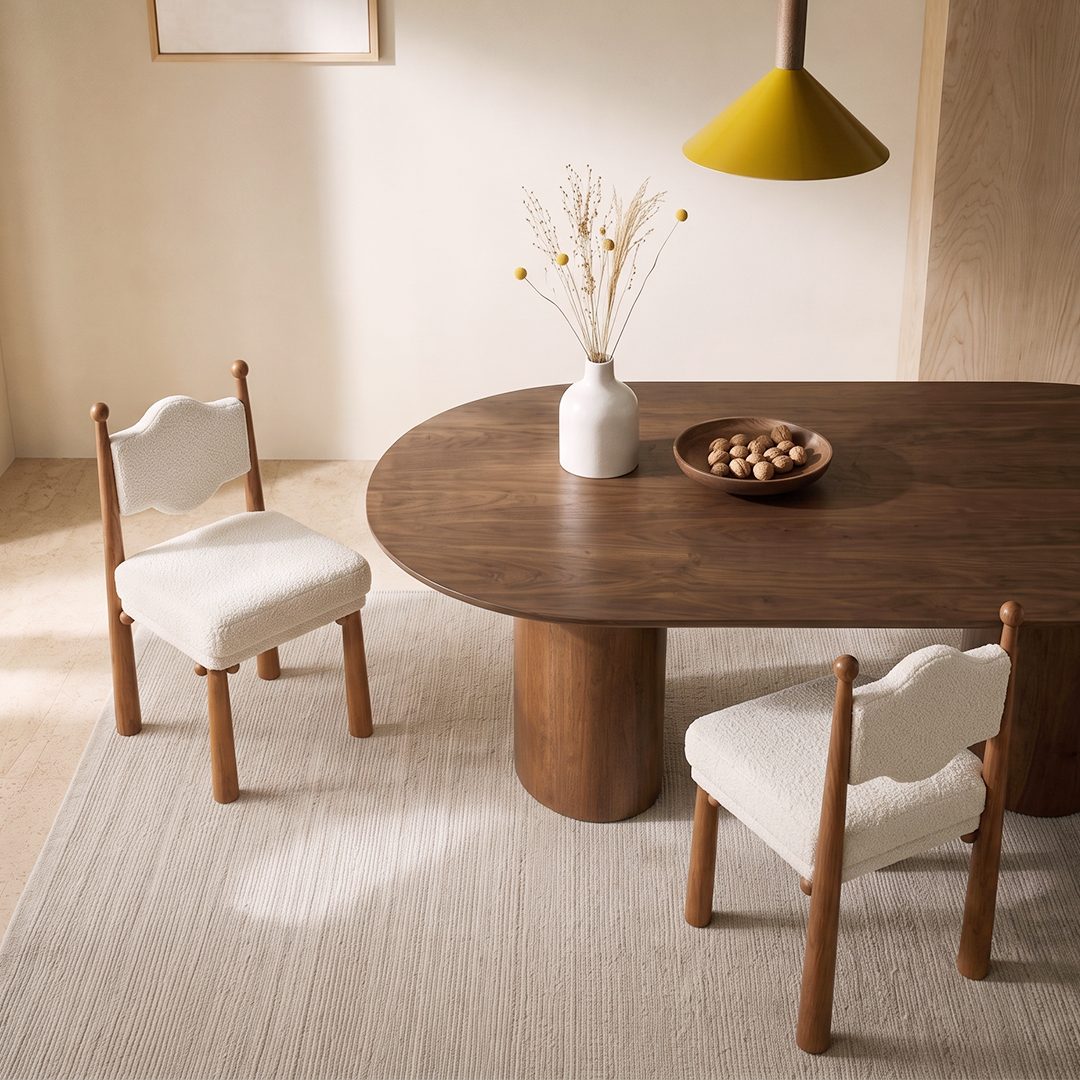 Tessa Dining Chair, Boucle - Joe’s Haven